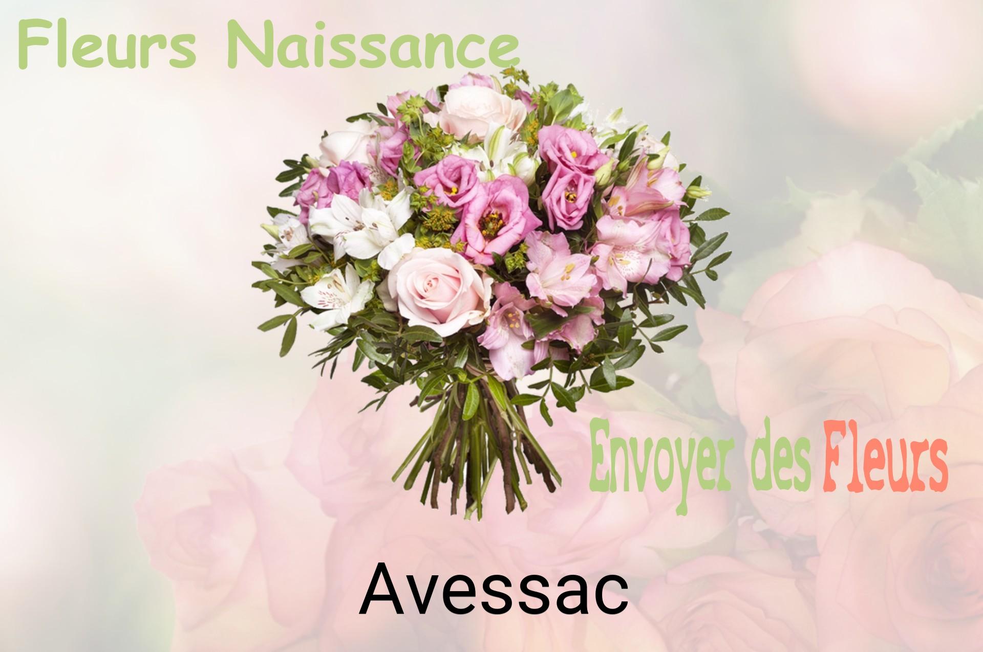 Bouquet de fleurs de naissance livré à Avessac